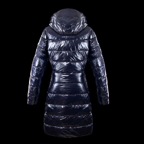 Moncler Simple lunga Slash Blu E Zipper caldo Cappotti uscita